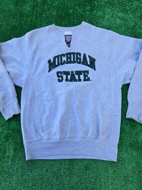 Vintage Steve & Barry's Michigan State Spartans reverse weave crewneck